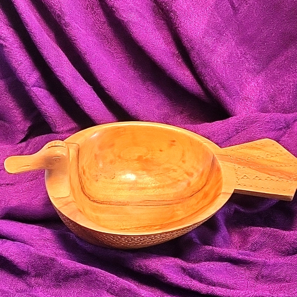 Vintage Wood Duck Bowl
